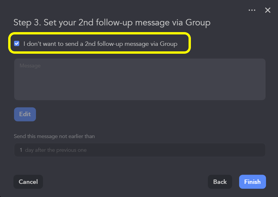 How to message linkedin group members message sequence via group 